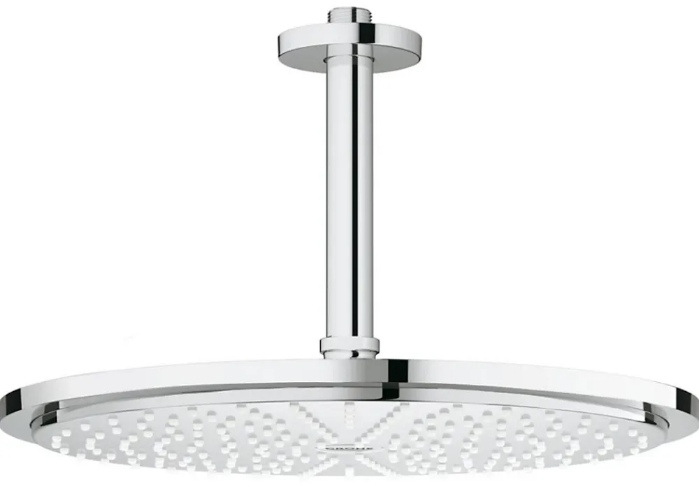 Colonne De Douche Sans Robinetterie|Grohe Rainshower Cosmopolitan 310 Ensemble douche de tête et bras plafonnier 142 mm, 1 jet, chromé (26067000)
