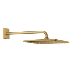 Colonne De Douche Sans Robinetterie|Grohe Rainshower Mono 310 Cube Ensemble douche de tête 1 jet et bras 422mm, Cool Sunrise brossé (26564GN0)