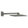 Colonne De Douche Sans Robinetterie|Grohe Rainshower Smartactive 310 Cube Set douche de tête 2 jets et bras 430mm, Hard Graphite brossé (26479AL0)