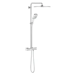 Colonne De Douche Thermostatique|Grohe Rainshower Smartactive 310, colonne de douche 2 en 1, avec mitigeur thermostatique, chrome (26652000)