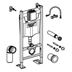 Wc Suspendu|Grohe RAPID SL Project bâti support autoportant pour WC, 1.13m 39145000