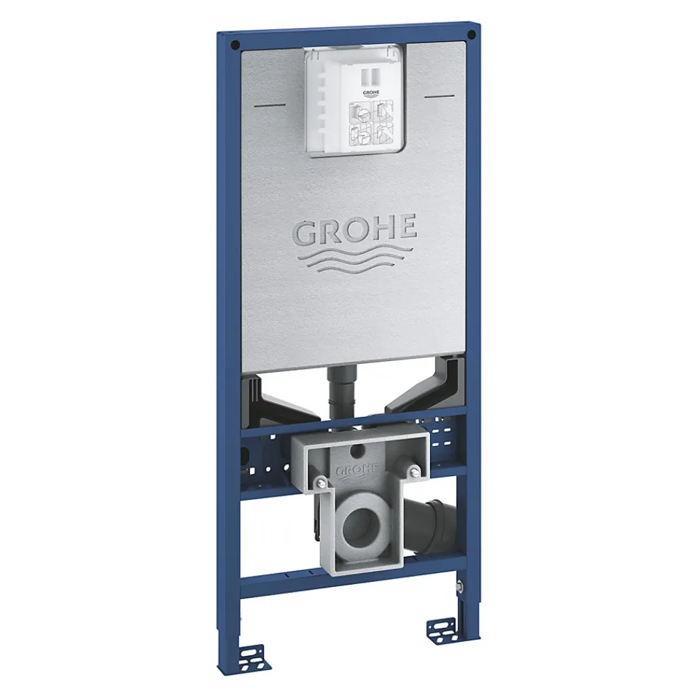 Wc À Poser|Grohe Rapid SLX Bâti support WC, 1,13M, avec prise et raccordement pour WC lavant (39596000)