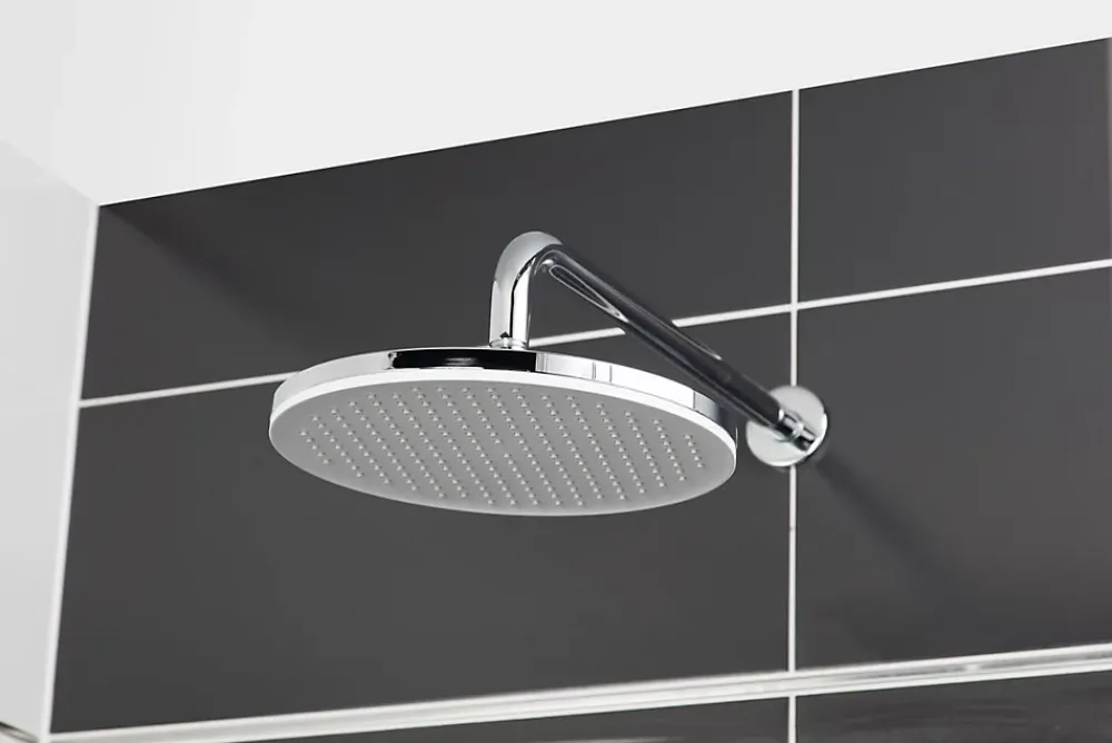 Colonne De Douche Sans Robinetterie|Swiss Aqua Technologies /Grohe Set de douche avec mitigeur + Douchette 3 jets barre avec curseur + Douche de tête XXL 254 mm Chrome
