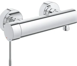 Colonne De Douche Sans Robinetterie|Grohe Set de douche Mitigeur de douche Essence + Douchette Stick 1 jet, support mural, flexible, Chrome (33636001-CUBESTICK)