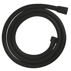 Robinet De Baignoire|Grohe Set de douche mitigeur bain/douche thermostatique + Douchette 2 jets + support mural + Flexible 1750 mm, noir mat