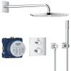 Grohe Set de douche Rainshower Cosmopolitan 310 avec thermostat encastré, chrome (34730000)