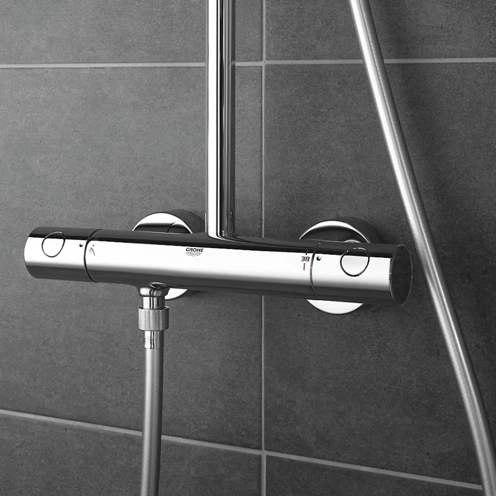 Colonne De Douche Thermostatique|Grohe Tempesta Cosmopolitan System 210 Colonne de douche thermostatique 27922001