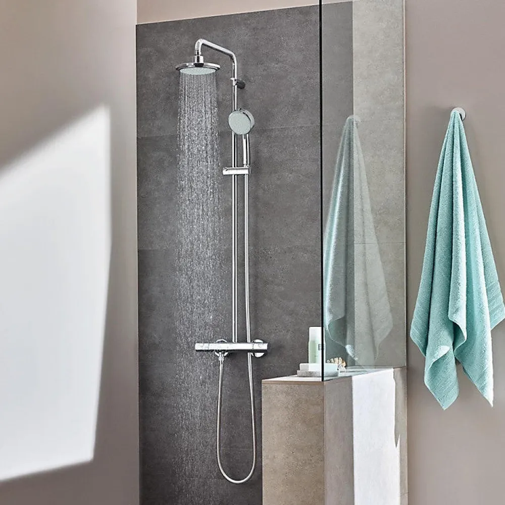 Colonne De Douche Hydromassante|Grohe Tempesta Cosmopolitan 160 Colonne de douche avec mitigeur thermostatique (27922000)