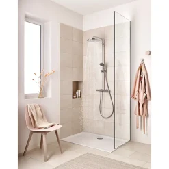Colonne De Douche Thermostatique|Grohe Vitalio Start System 250 Colonne de douche avec mitigeur thermostatique 26816000