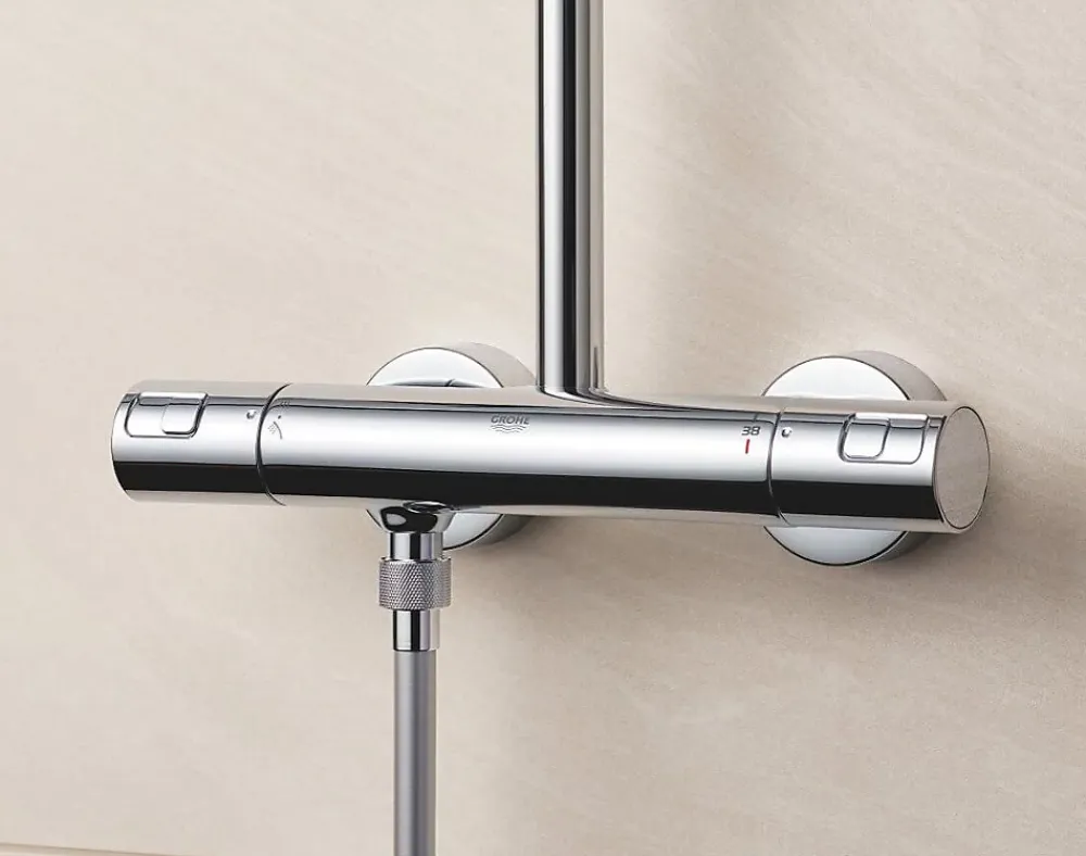 Colonne De Douche Thermostatique|Grohe Vitalio Start System 250 Colonne de douche avec mitigeur thermostatique 26816000
