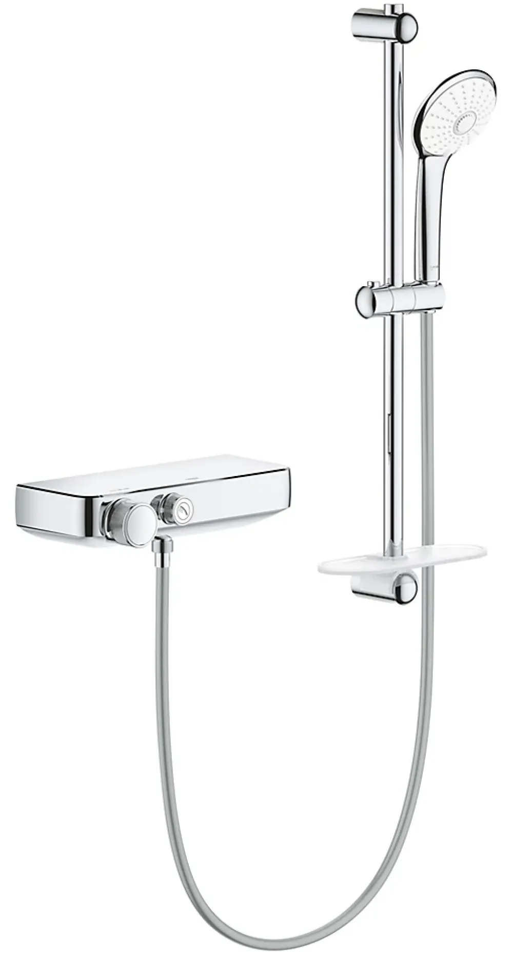 Colonne De Douche Sans Robinetterie|Grohe Grohtherm SmartControl Mitigeur thermostatique douche 1/2 avec ensemble de douche (34720000)