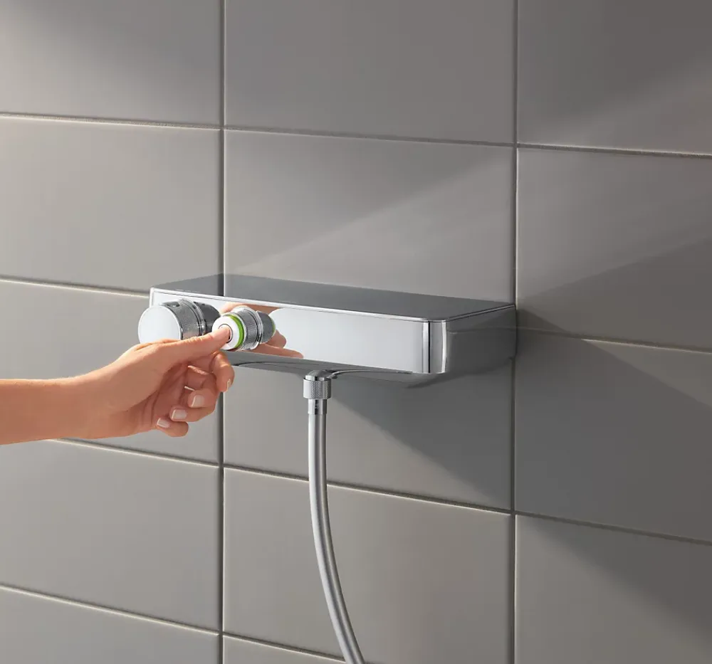 Colonne De Douche Sans Robinetterie|Grohe Grohtherm SmartControl Mitigeur thermostatique douche 1/2 avec ensemble de douche (34720000)