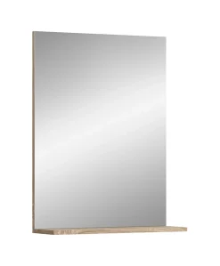 Miroir Simple|Chb Collection Hako - Miroir (L/H/P : 60x79x18 cm) en imitation chêne Sonoma clair