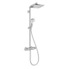 Colonne De Douche Thermostatique|Hansgrohe Crometta E 240 1 jet EcoSmart Colonne de douche Showerpipe (HG-27281000)