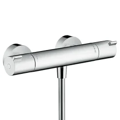 Colonne De Douche Sans Robinetterie|Hansgrohe Ecostat Pack Mitigeur Thermostatique + Set de douche Crometta Vario avec porte-savon (13211000-Crometta2)