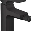 Robinet De Bidet|Hansgrohe Metropol Mitigeur bidet poignée manette, bonde Push-Open, Noir mat (32520670)