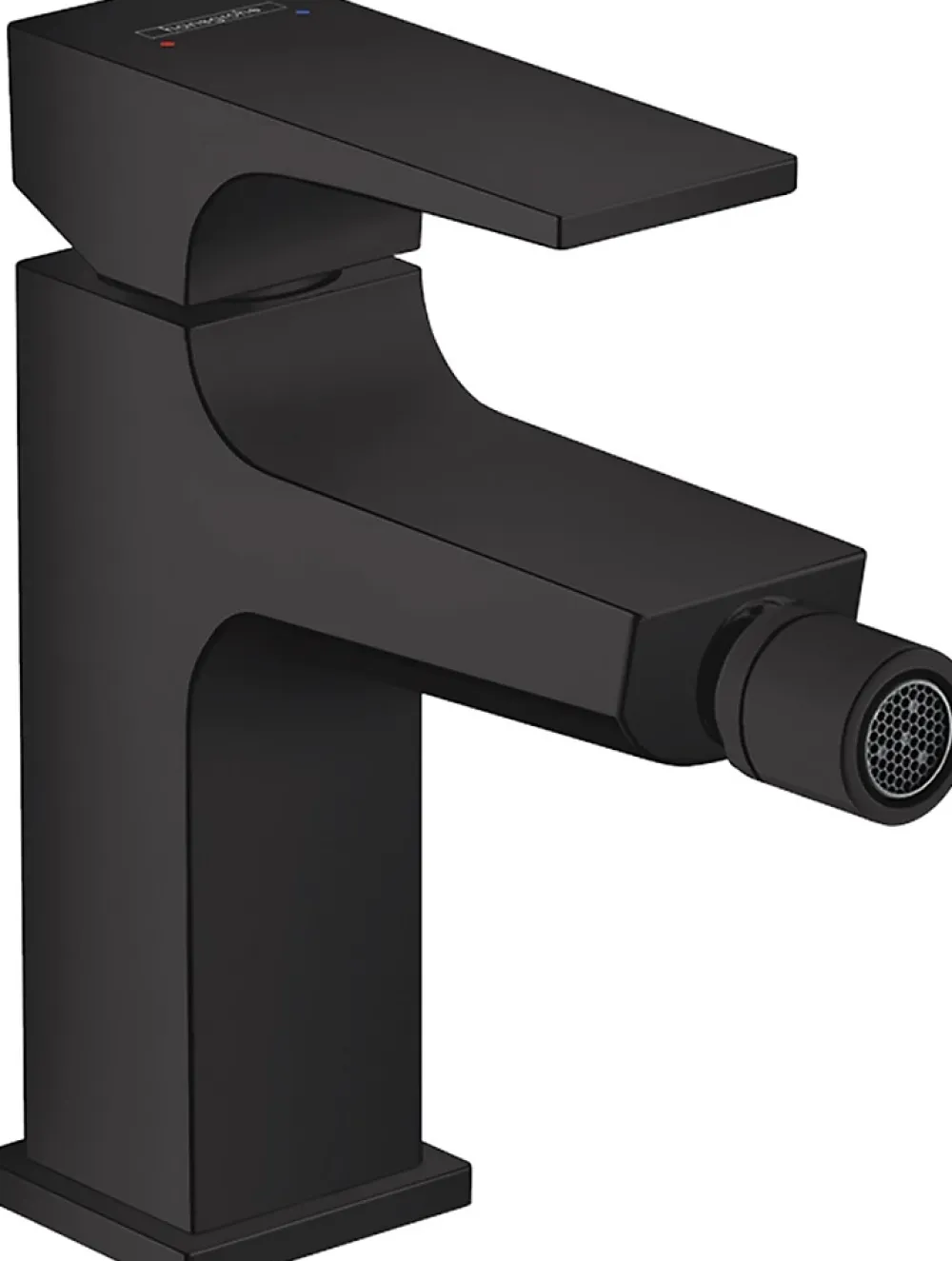 Robinet De Bidet|Hansgrohe Metropol Mitigeur bidet poignée manette, bonde Push-Open, Noir mat (32520670)