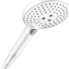 Pommeau De Douche, Flexible Et Barre De Douche|Hansgrohe Raindance Select S Douchette à main 120 3 jets, Blanc mat (26530700)