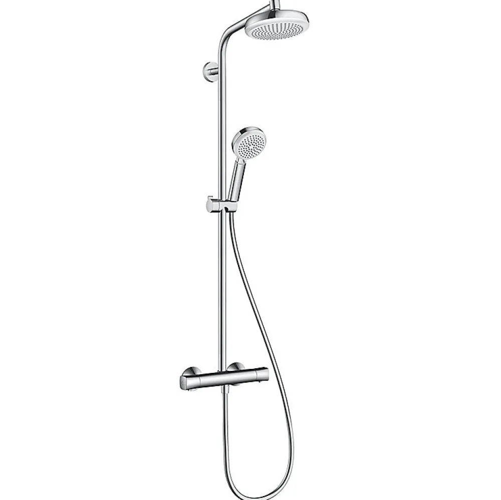 Colonne De Douche Thermostatique|Hansgrohe Showerpipe Crometta 160 colonne de douche 1 jet (27264400)