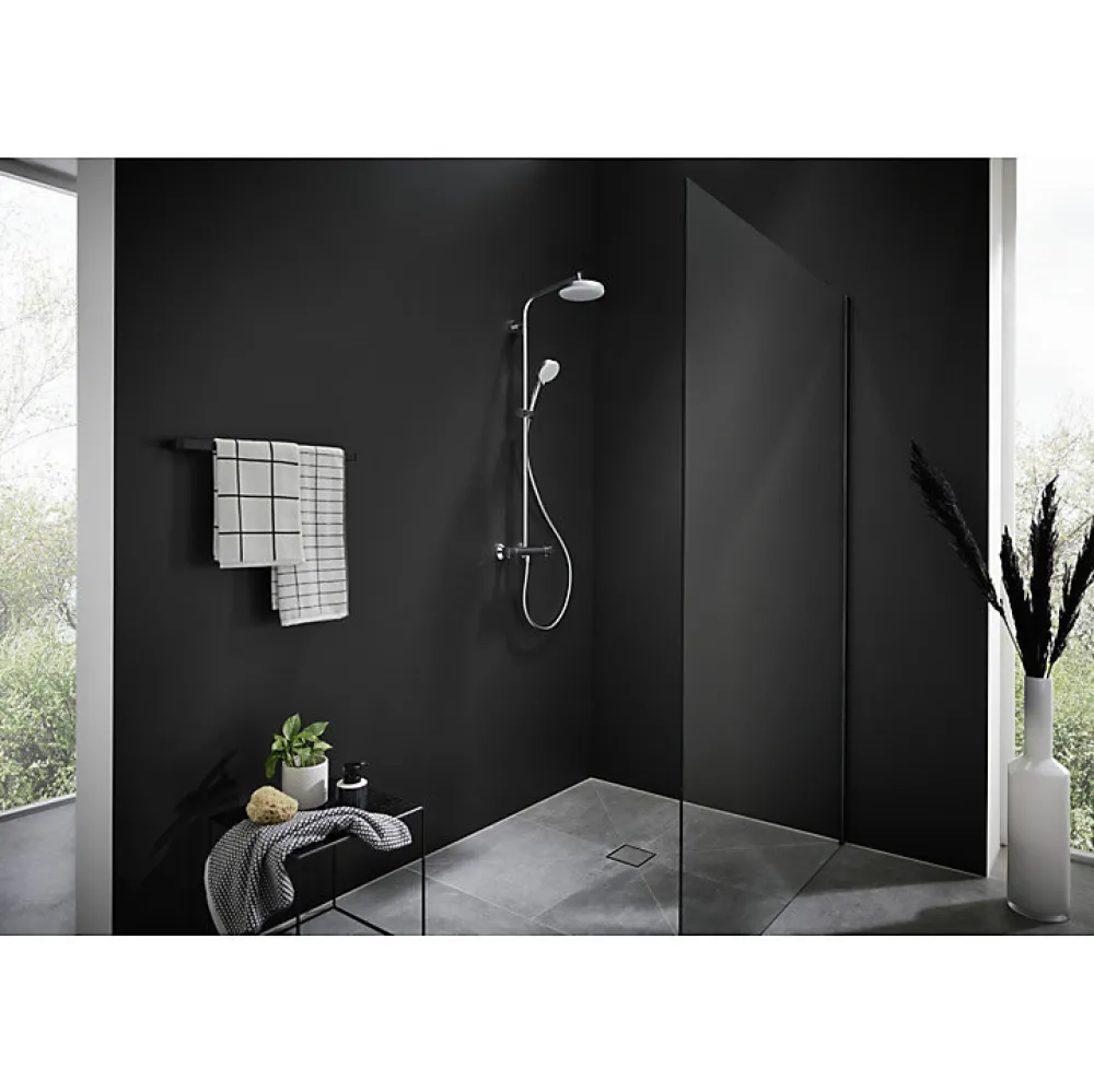 Colonne De Douche Thermostatique|Hansgrohe Showerpipe Crometta 160 colonne de douche 1 jet (27264400)