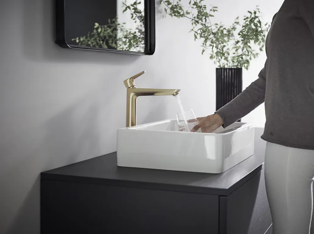 Hansgrohe Talis E 240 Mitigeur de lavabo bronze brossé, sans tirette ni vidage (71717140)