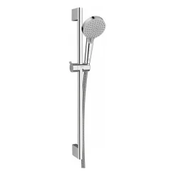Colonne De Douche Sans Robinetterie|Hansgrohe Vernis Blend Set de douche mitigeur + Douchette à main 2 jets + Barre 65cm, Chrome (71640000-Vernis)