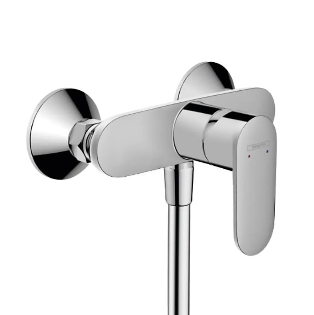 Colonne De Douche Sans Robinetterie|Hansgrohe Vernis Blend Set Mitigeur de douche + Douchette à main XXL 105mm 3 jets + Flexible de douche 125cm, support mural