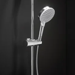 Hansgrohe Vernis Shape Colonne de douche 230 1jet Green 5,7 l/min avec mitigeur thermostatique, Chrome (26319000)