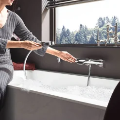 Robinet De Baignoire|Hansgrohe Vivenis Mitigeur bain/douche, bec cascade, chrome (75420000)