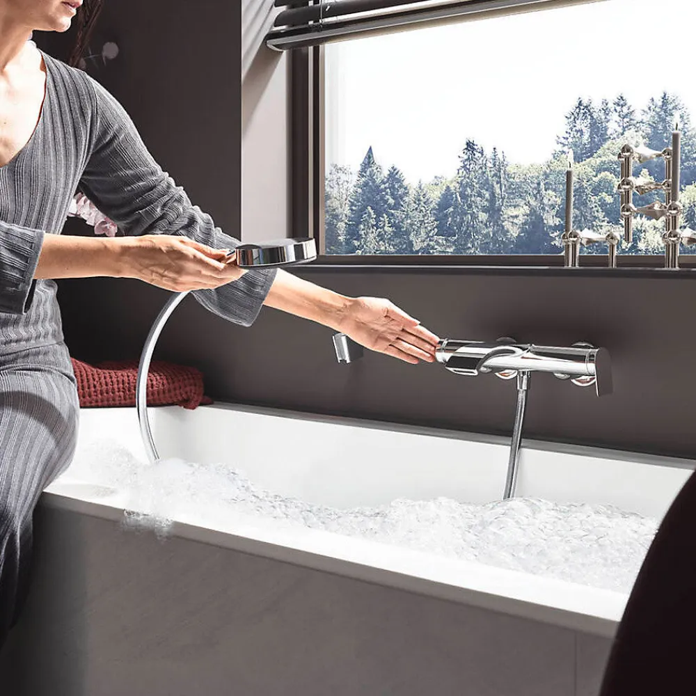 Robinet De Baignoire|Hansgrohe Vivenis Mitigeur bain/douche, bec cascade, chrome (75420000)