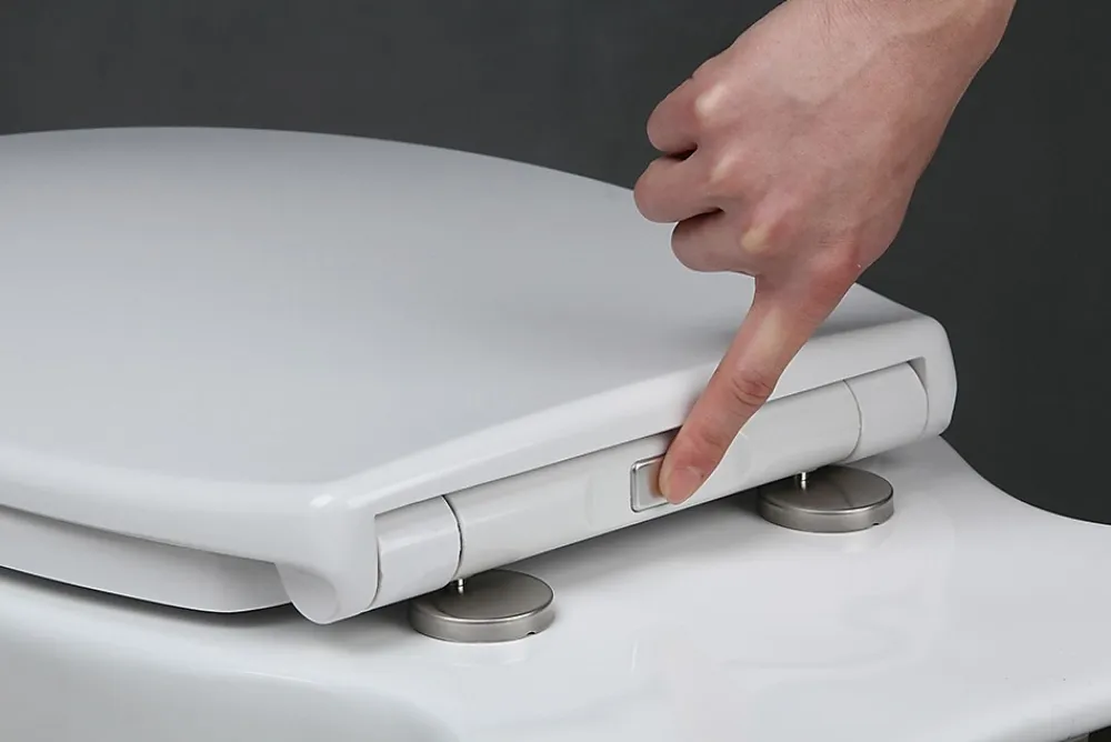 Idevit Abattant WC à fermeture douce Softclose adaptable sur la plupart des cuvettes, blanc (EASY2244)
