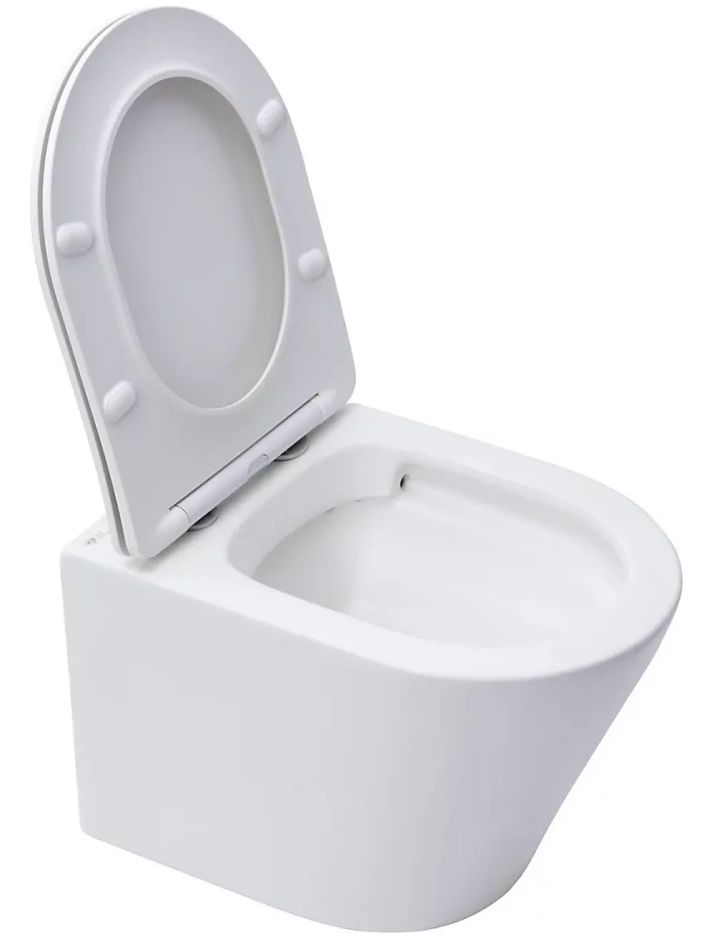 Wc Suspendu|Swiss Aqua Technologies Infinitio WC suspendu sans bride fixations invisibles, Abattant frein de chute, Blanc mat SATINF010RREXPWM