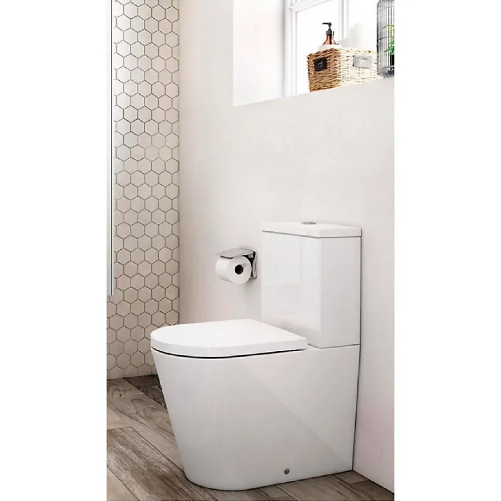 Roca Inspira ROUND - Cuvette au sol Rimless à évacuation dual A342526000 (sans réservoir et siège)