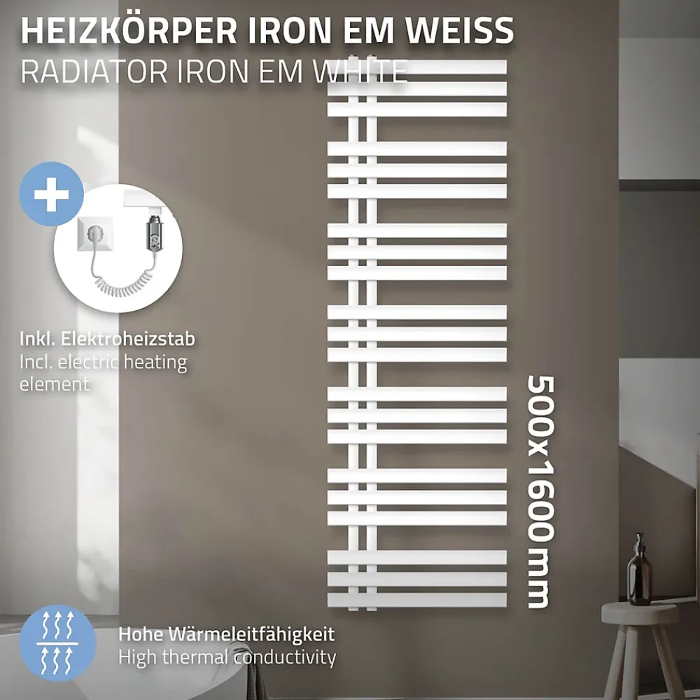 ECD Germany Iron EM Electric Design Radiateur de salle de bain 900W