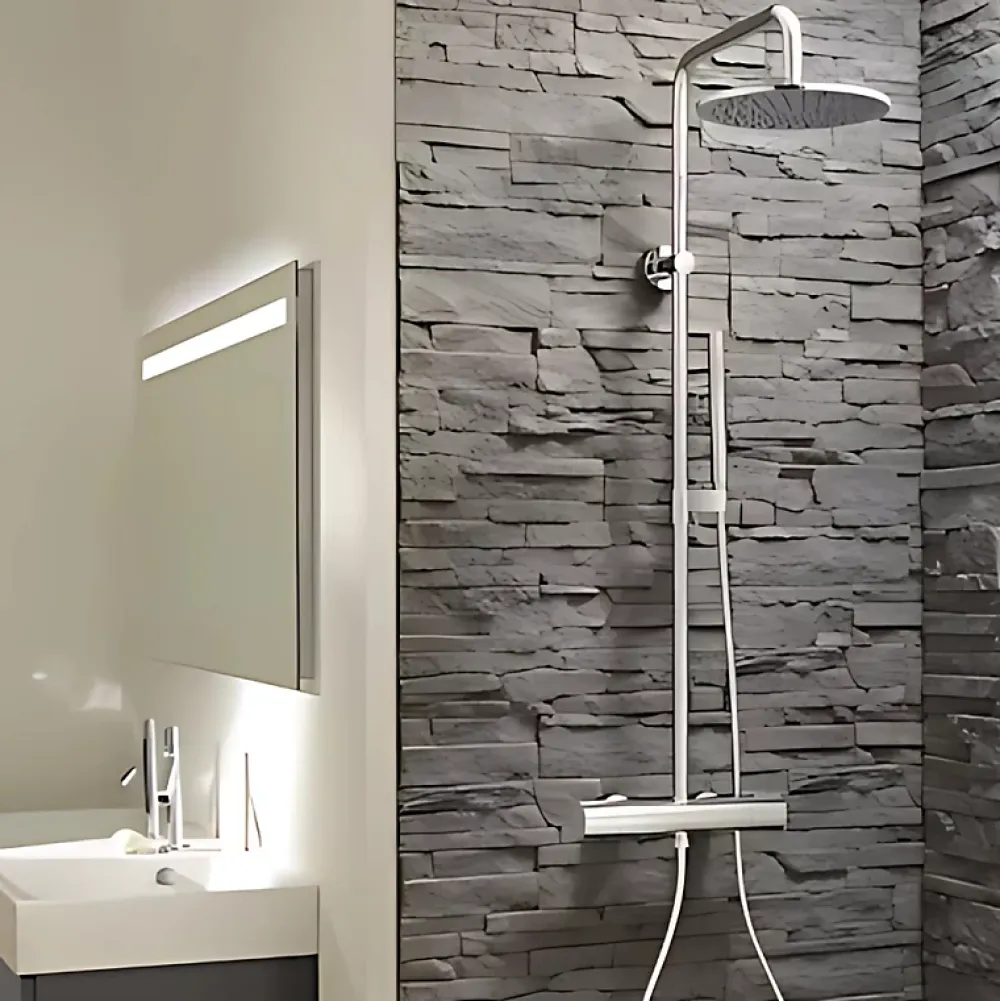 Jacob Delafon - Colonne douche thermostatique Toobi douchette 1 jet chrome