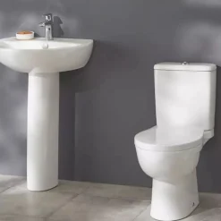Wc À Poser|Jacob Delafon Lot de 2 WC à poser sans bride Patio + abattant