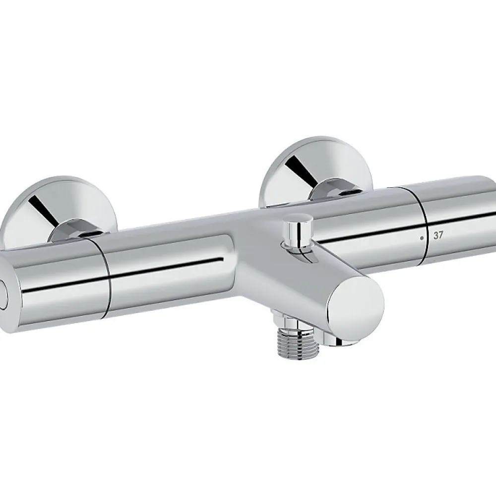 Robinet De Baignoire|Jacob Delafon mitigeur thermostatique bain douche mural Simone Chrome