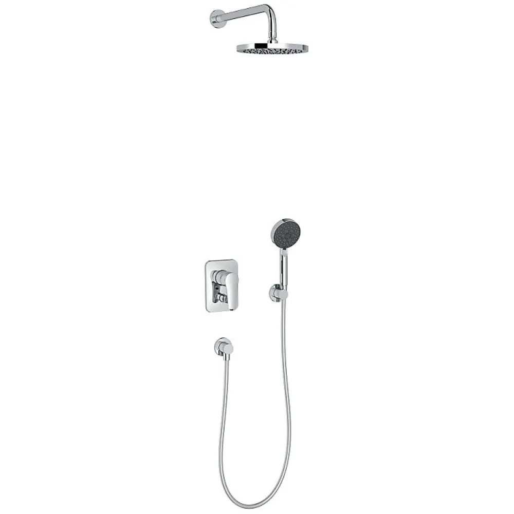 Jacob Delafon Robinet de douche avec mitigeur encastrable mécanique Modulo rond