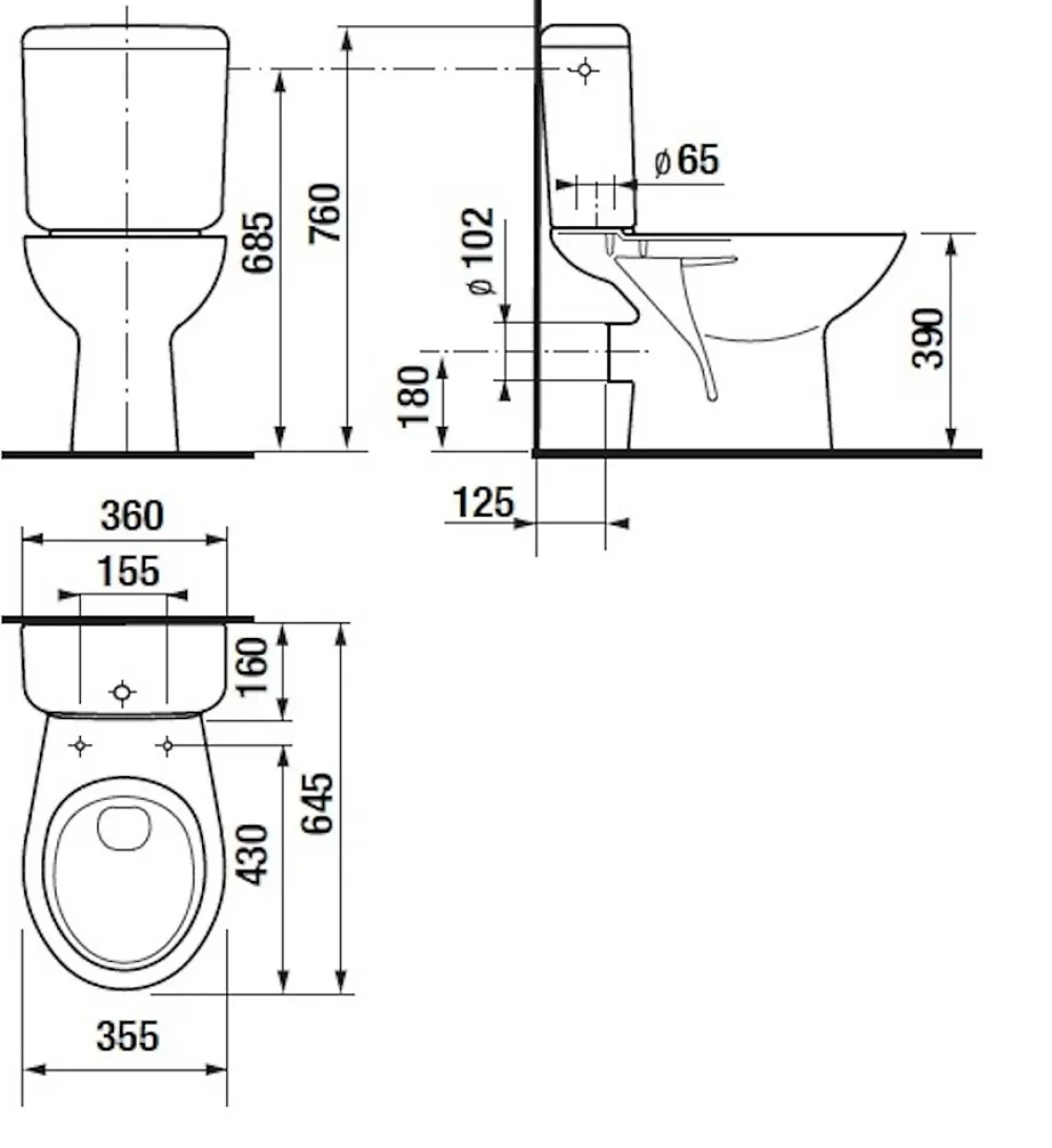 Wc À Poser|Jika (Groupe Roca) Neo Pack WC à poser complet avec vidage arrière + abattant inclus (H8613930007871)