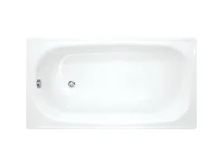 Baignoire Droite|Jika (Groupe Roca) Riga 130 x 70 cm Baignoire gain de place 150 L en acier émaillé, sans pieds, blanc (H2340300000001)