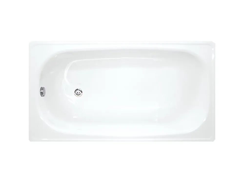 Baignoire Droite|Jika (Groupe Roca) Riga 130 x 70 cm Baignoire gain de place 150 L en acier émaillé, sans pieds, blanc (H2340300000001)