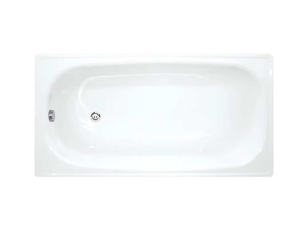 Baignoire Droite|Jika (Groupe Roca) Riga Baignoire gain de place 150 L, 140 x 70 cm en acier émaillé, sans pieds, blanc (H2340400000001)