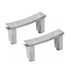 Baignoire Droite|Jika (Groupe Roca) 160x70 cm Ensemble baignoire Riga universelle + Pare baignoire pivotant chrome + pieds (3406-SETP)