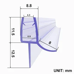 Paroi De Douche|Sirhona Joint de porte de douche 700mm pour paroi en verre de 8mm