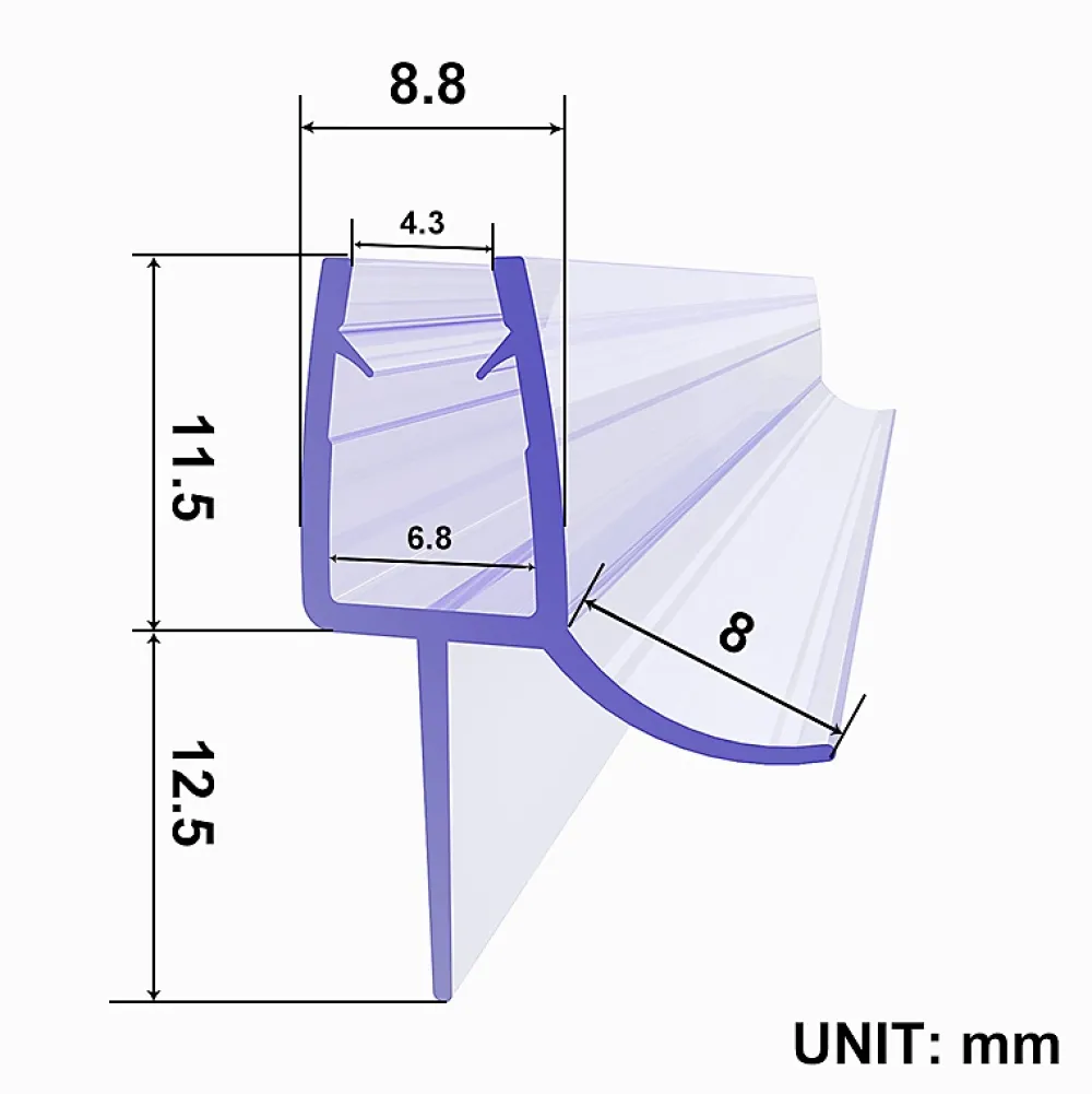 Paroi De Douche|Sirhona Joint de porte de douche 700mm pour paroi en verre de 8mm