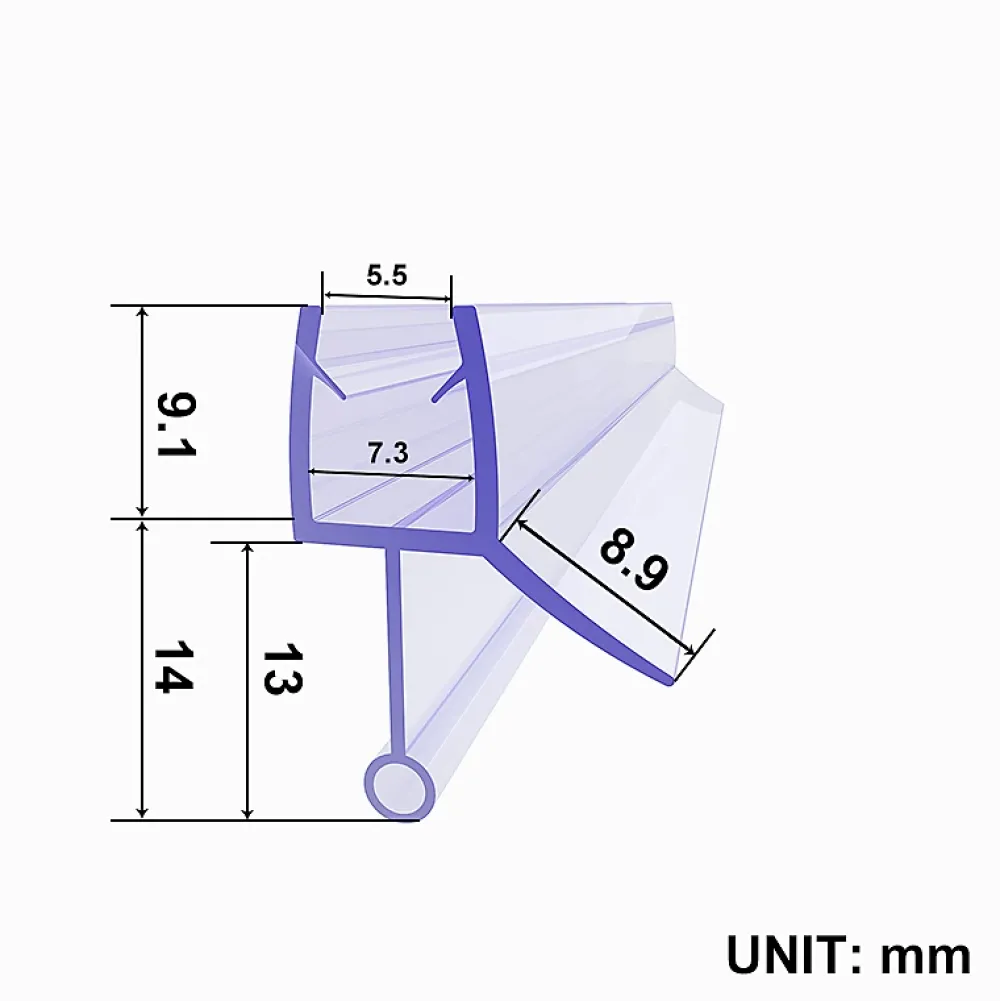 Paroi De Douche|Sirhona Joint de porte de douche 1000mm pour paroi en verre de 6mm ou 7mm