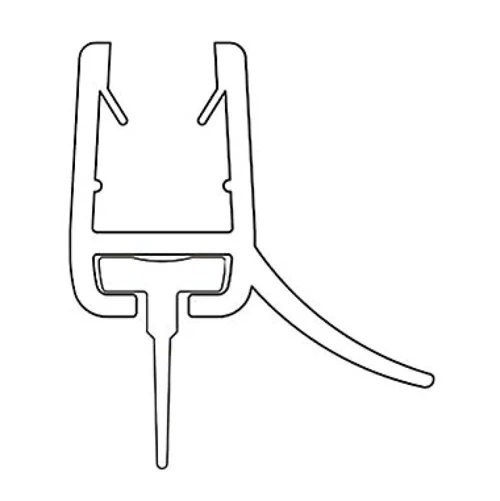 Porte De Douche|Schulte Joint d'étanchéité bas horizontal pour portes de douche pivotantes, 100 cm, transparent pour verre 6 mm