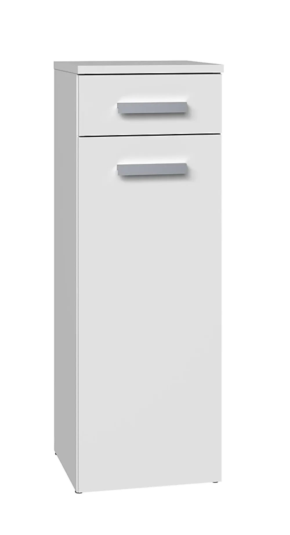 Colonne De Salle De Bains|Meuble De Salle De Bains Faible Profondeur|Autres JOKKE - Meuble salle de bain 1 porte + 1 tiroir - 30x30x85cm - Colonne basse rangement SDB