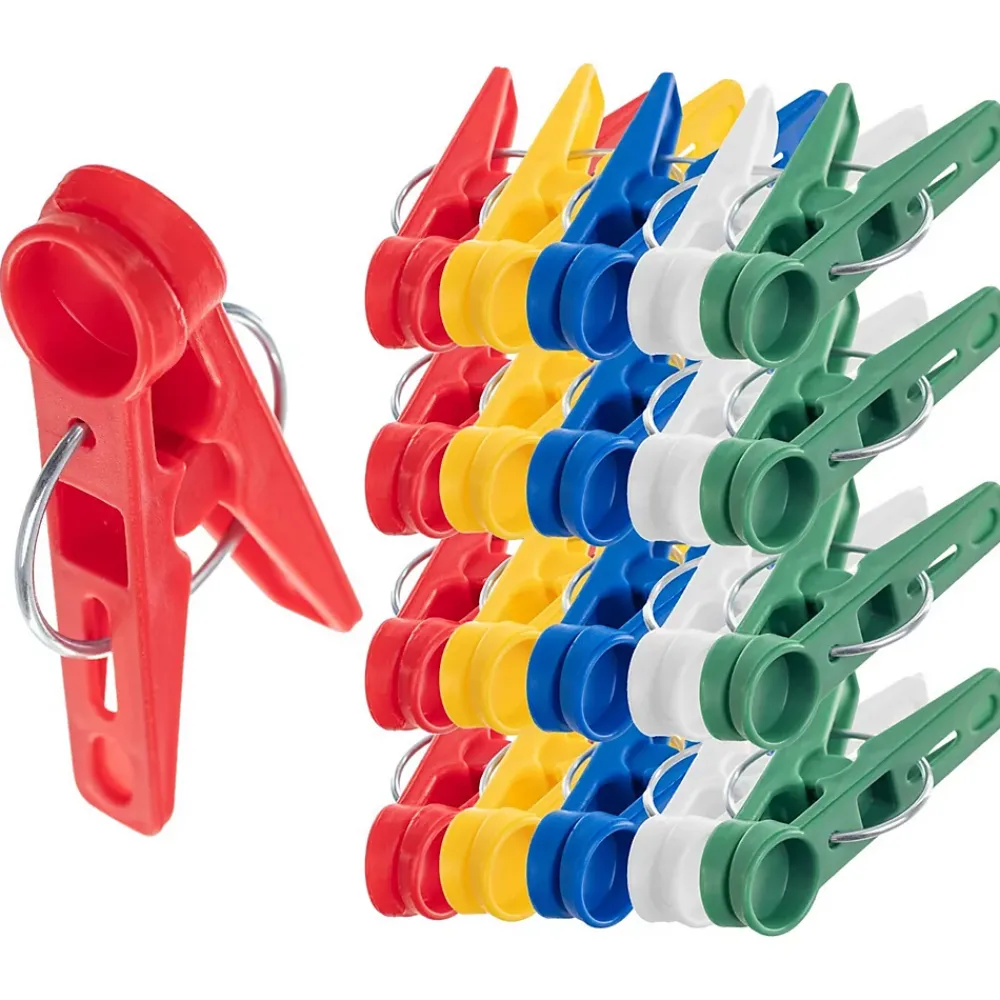 Etendoir À Linge|Kadax Pinces à Linge Pinces à Linge Grenouilles à Linge Colorées Rondes 20 pcs