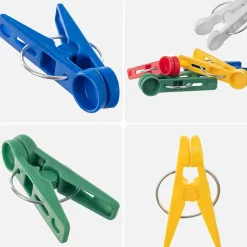 Etendoir À Linge|Kadax Pinces à Linge Pinces à Linge Grenouilles à Linge Colorées Rondes 20 pcs